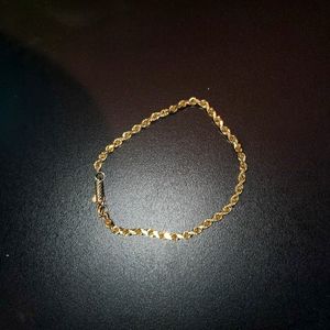 New 3mm 14K Yellow Gold Rope Bracelet